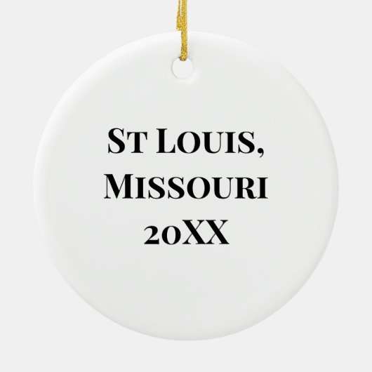 St Louis, Missouri | De gateway-boog Keramisch Ornament (Achterkant)