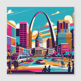 St Louis, Missouri | De gateway-boog Magnetische Uitnodiging