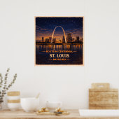 St. Louis Missouri Eeuwfeest Poster (Keuken)