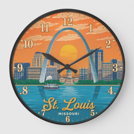 St. Louis Missouri Gateway Arch Grote Klok (Voorkant)