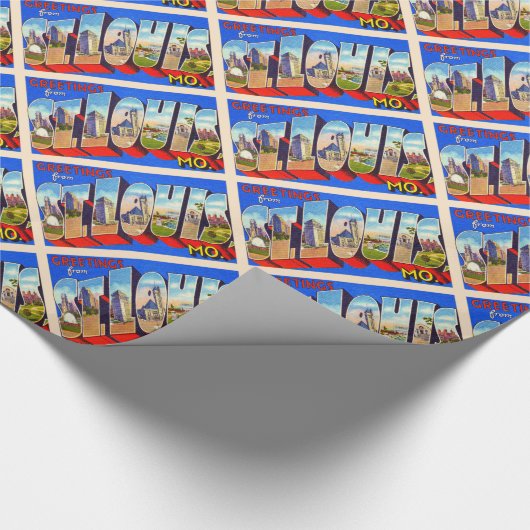 St. Louis Missouri  groot Briefkaart Cadeaupapier (Hoek)