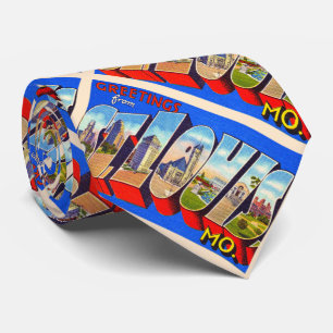 St. Louis Missouri groot Briefkaart Stropdas