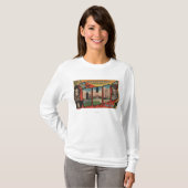 St. Louis, Missouri - Grote Letter Scenes 2 T-shirt (Voorkant volledig)