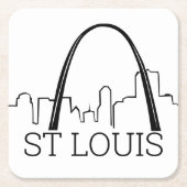 St. Louis, Missouri Kartonnen Onderzetters (Voorkant)