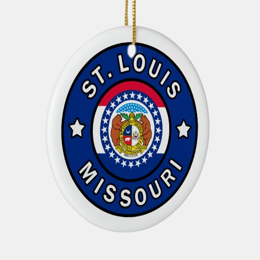 St. Louis Missouri Keramisch Ornament (Rechts)