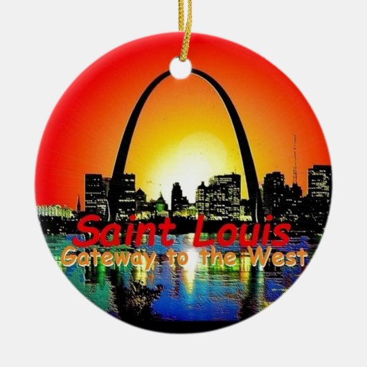 St. Louis Missouri Keramisch Ornament (Voorkant)