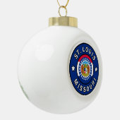 St. Louis Missouri Keramische Bal Ornament (Links)
