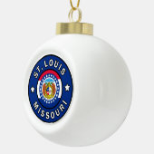 St. Louis Missouri Keramische Bal Ornament (Rechts)
