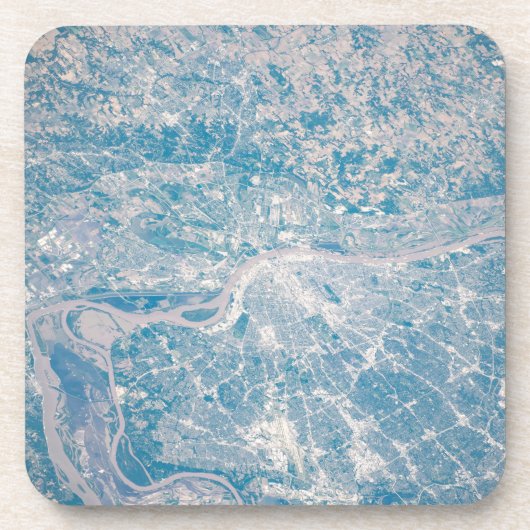 St. Louis, Missouri langs de Mississippi. Bier Onderzetter (Voorkant)