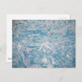 St. Louis, Missouri langs de Mississippi. Briefkaart (Voorkant / Achterkant)