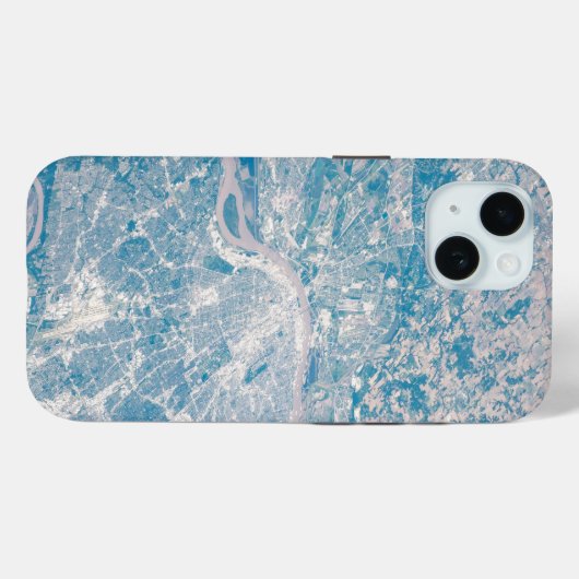 St. Louis, Missouri langs de Mississippi. Case-Mate iPhone Case (Achterkant (horizontaal))