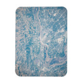 St. Louis, Missouri langs de Mississippi. Magneet (Verticaal)