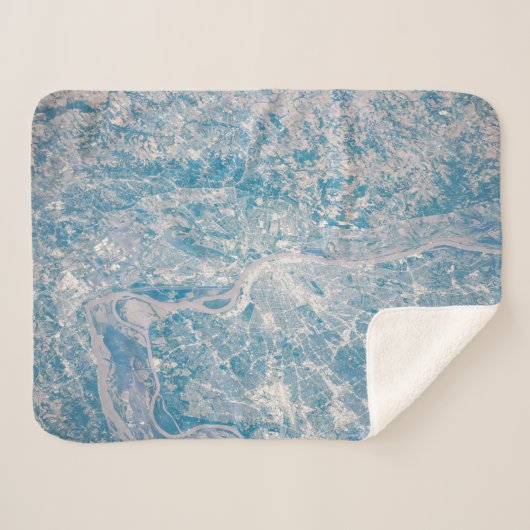 St. Louis, Missouri langs de Mississippi. Sherpa Deken (Voorkant (horizontaal))