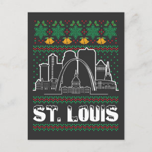 St. Louis Missouri Lelijke Kerstmis Briefkaart