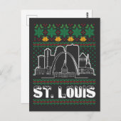 St. Louis Missouri Lelijke Kerstmis Briefkaart (Voorkant / Achterkant)