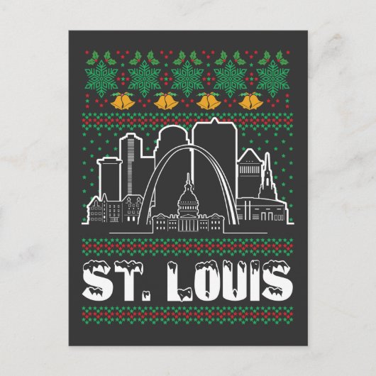 St. Louis Missouri Lelijke Kerstmis Briefkaart (Voorkant)