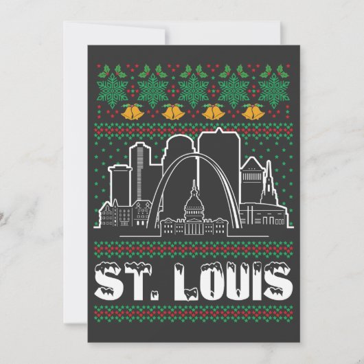 St. Louis Missouri Lelijke Kerstmis Kaart (Voorkant)