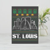 St. Louis Missouri Lelijke Kerstmis Kaart (Staand voorkant)