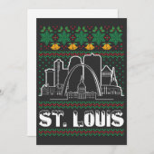 St. Louis Missouri Lelijke Kerstmis Kaart (Voorkant / Achterkant)
