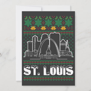 St. Louis Missouri Lelijke Kerstmis Kaart