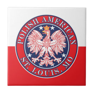 St. Louis Missouri Poolse adelaar Tegeltje