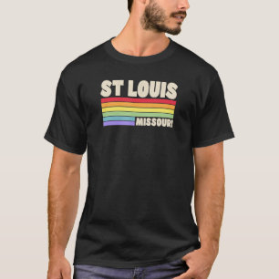St Louis Missouri Pride Regenboogvlag Gay Pride Me T-shirt