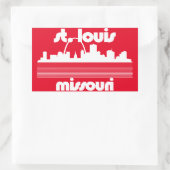 St. Louis Missouri Rechthoekige Sticker (Tas)