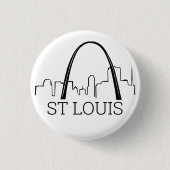 St. Louis, Missouri Ronde Button 3,2 Cm (Voorkant)