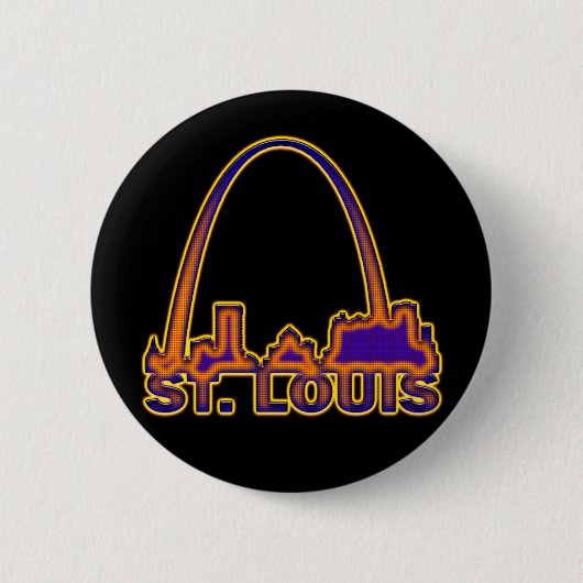 ST. LOUIS, MISSOURI RONDE BUTTON 5,7 CM (Voorkant)