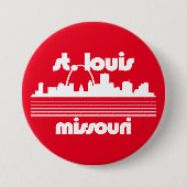 St. Louis Missouri Ronde Button 7,6 Cm (Voorkant)