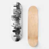 St. Louis Missouri Skyline Black White Persoonlijk Skateboard (Voorkant)