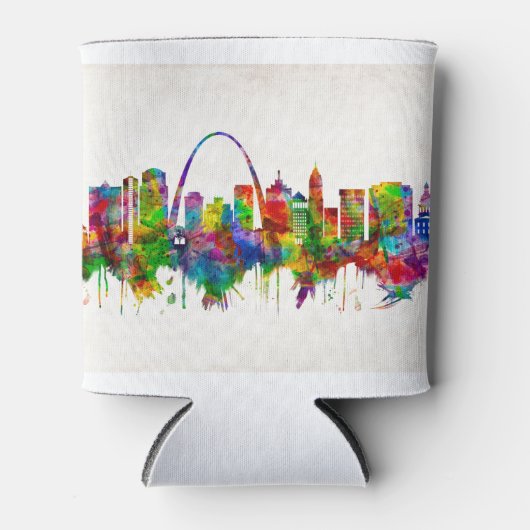 St. Louis Missouri Skyline Blikjeskoeler (Voorkant)