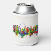 St. Louis Missouri Skyline Blikjeskoeler (Blikje Achterkant)