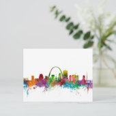 St Louis Missouri Skyline Briefkaart (Staand voorkant)