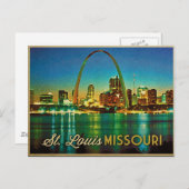 St. Louis Missouri Skyline Briefkaart (Voorkant / Achterkant)