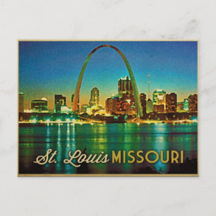 St. Louis Missouri Skyline Briefkaart