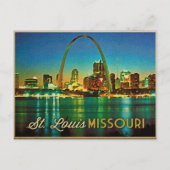 St. Louis Missouri Skyline Briefkaart (Voorkant)