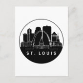 St. Louis Missouri Skyline Briefkaart (Voorkant)