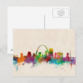 St Louis Missouri Skyline Briefkaart (Voorkant / Achterkant)