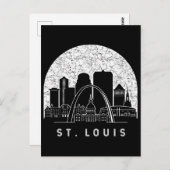 St. Louis Missouri Skyline Briefkaart (Voorkant / Achterkant)
