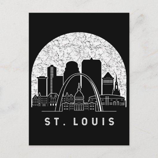 St. Louis Missouri Skyline Briefkaart (Voorkant)