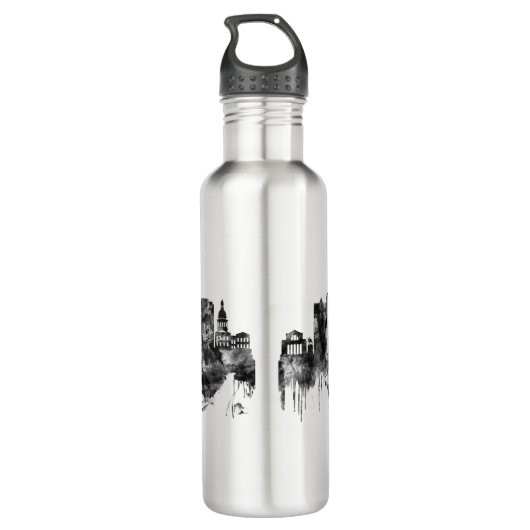 St. Louis Missouri Skyline BW Waterfles (Achterkant)