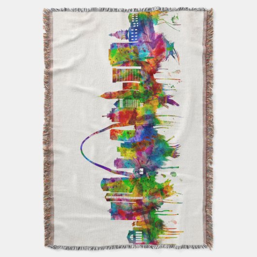 St. Louis Missouri Skyline Deken (Voorkant Verticaal)