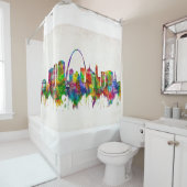 St. Louis Missouri Skyline Douchegordijn (In situ)