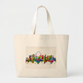 St. Louis Missouri Skyline Grote Tote Bag (Voorkant)