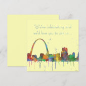 ST LOUIS, MISSOURI SKYLINE KAART (Voorkant / Achterkant)