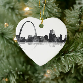 ST LOUIS, MISSOURI SKYLINE KERAMISCH ORNAMENT