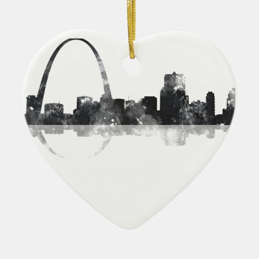 ST LOUIS, MISSOURI SKYLINE KERAMISCH ORNAMENT (Voorkant)