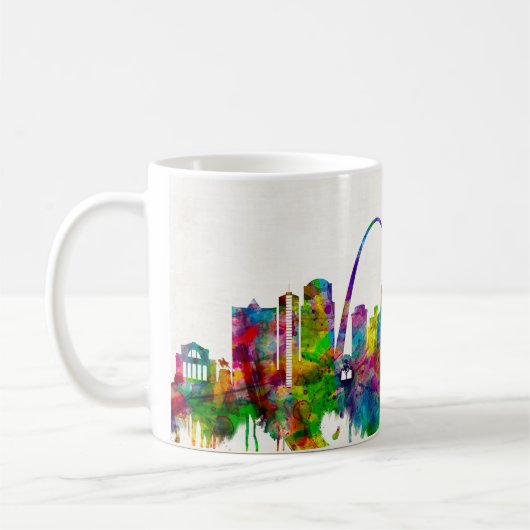 St. Louis Missouri Skyline Koffiemok (Links)