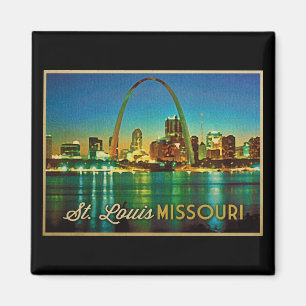 St. Louis Missouri Skyline Magneet